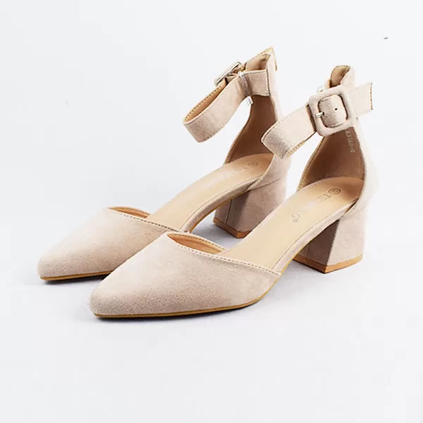 Sandale pour femme y113-2 beige daim sandale médicale femme confortable Maroc